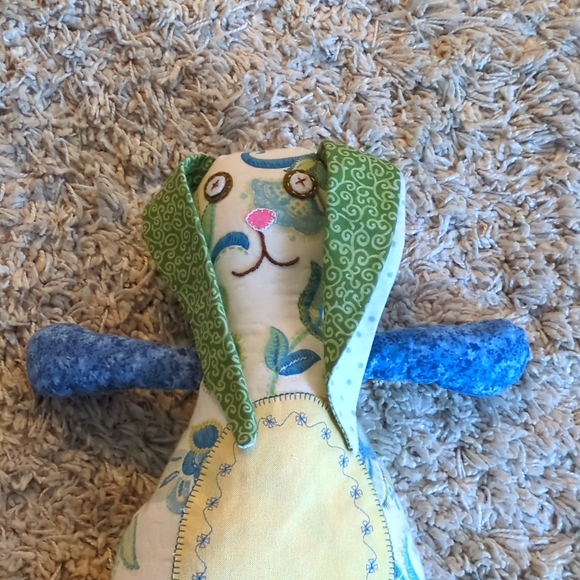 Hand Crafted Bunny Rag Doll - Picture 2 of 4